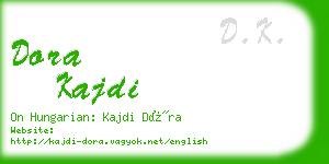 dora kajdi business card